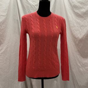 Polo Ralph Lauren Women's S Merino Wool Cashmere Cable Knit Sweater Barely Worn